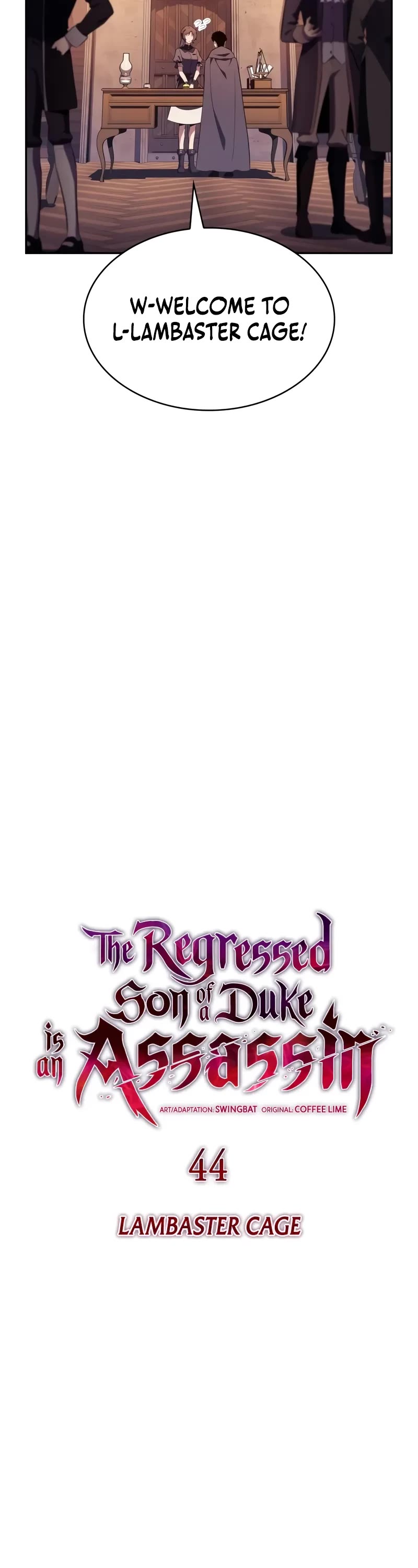 The Regressed Son of a Duke is an Assassin Chapter 44 page 11 - Chapter 44: Lambaster Cage