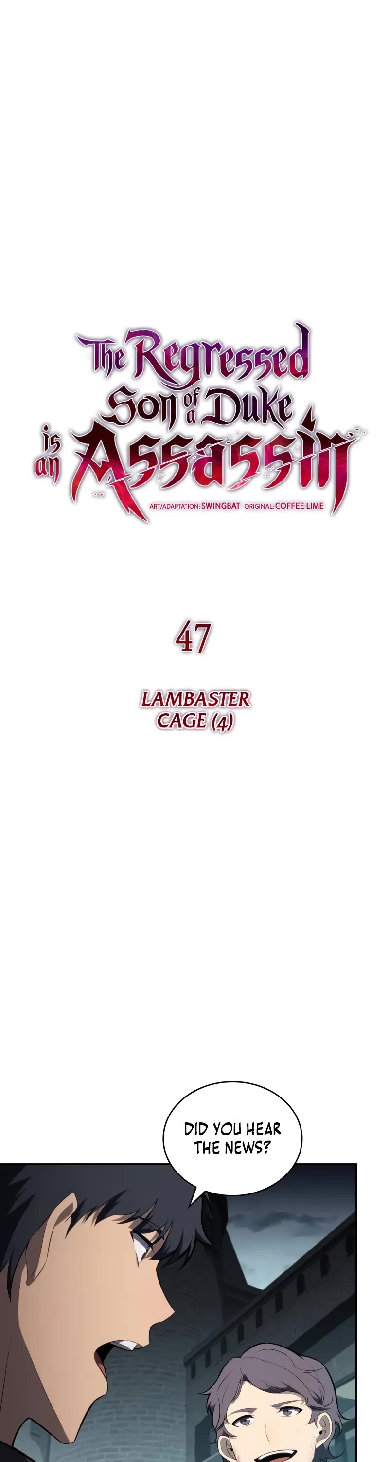 The Regressed Son of a Duke is an Assassin Chapter 47 page 21 - Chapter 47: Lambaster Cage (4)