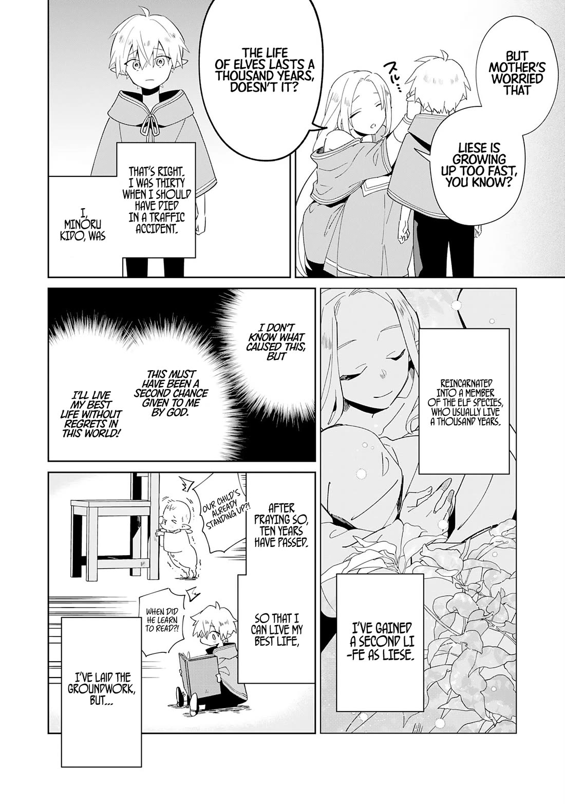The Reincarnated Elf Left on a Journey to Master His Magic and With His Extra Lifespan Became a Living Legend Chapter 1 page 8 - Chapter 1