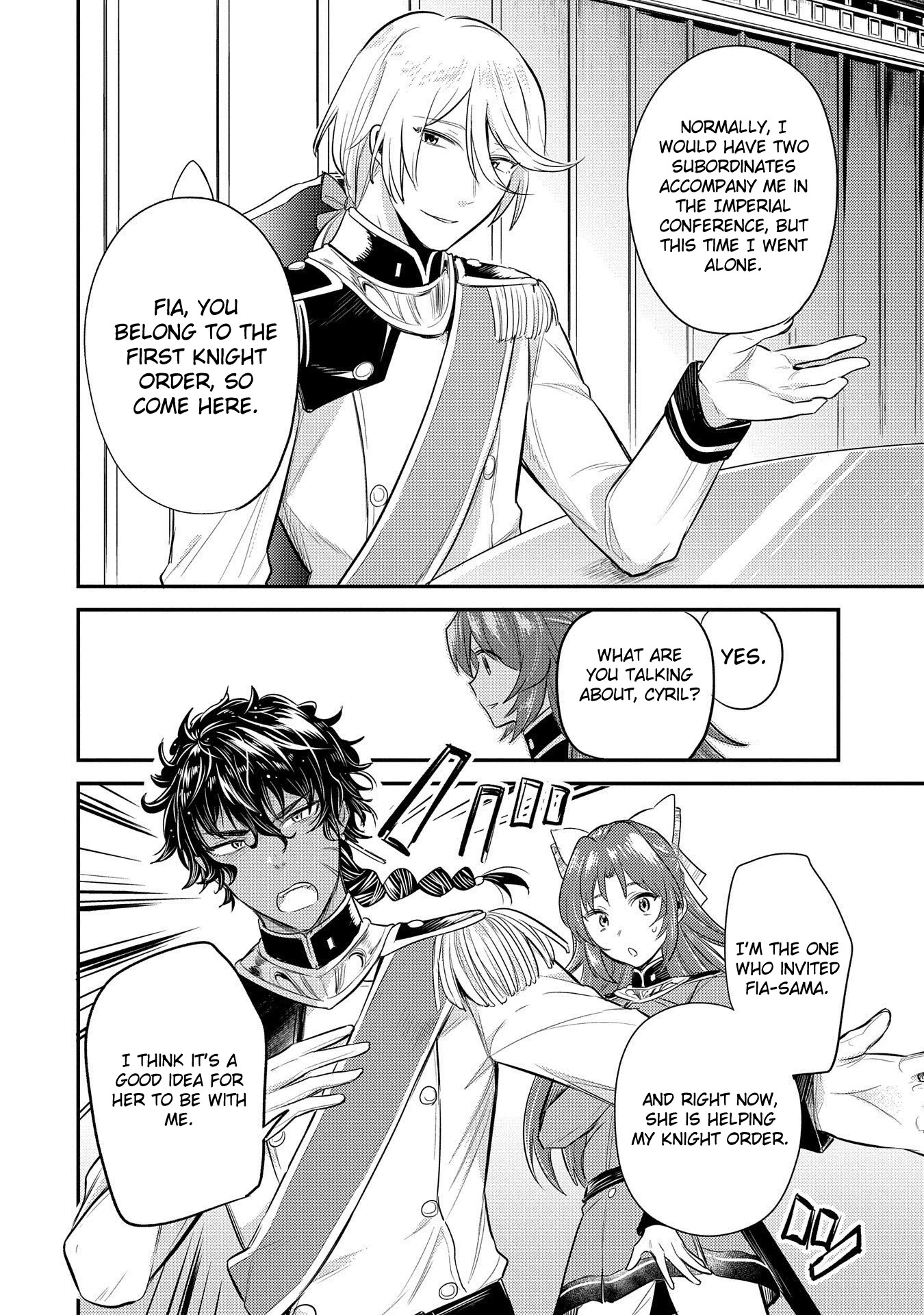 The Reincarnated Great Saint Hides That She's a Saint Chapter 10 page 36 - Chapter 10: Knight's imperial conference
