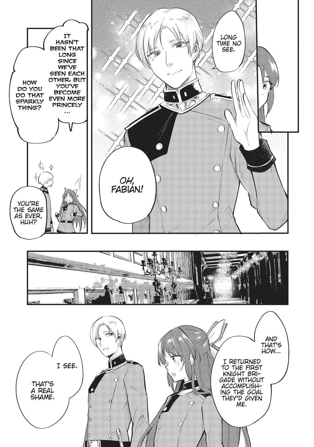 The Reincarnated Great Saint Hides That She's a Saint Chapter 20 page 23 - Chapter 20: Return to the First Knight Brigade