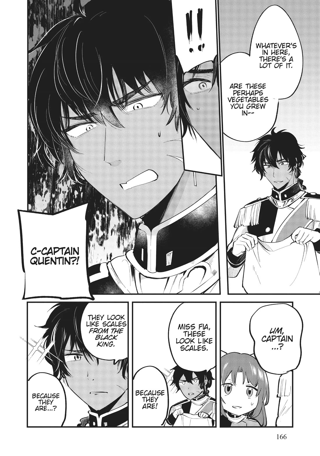 The Reincarnated Great Saint Hides That She's a Saint Chapter 21.5 page 4 - Chapter 21.5: Bonus Manga: Fia Gives Zavilia's Scales to Captain Quentin