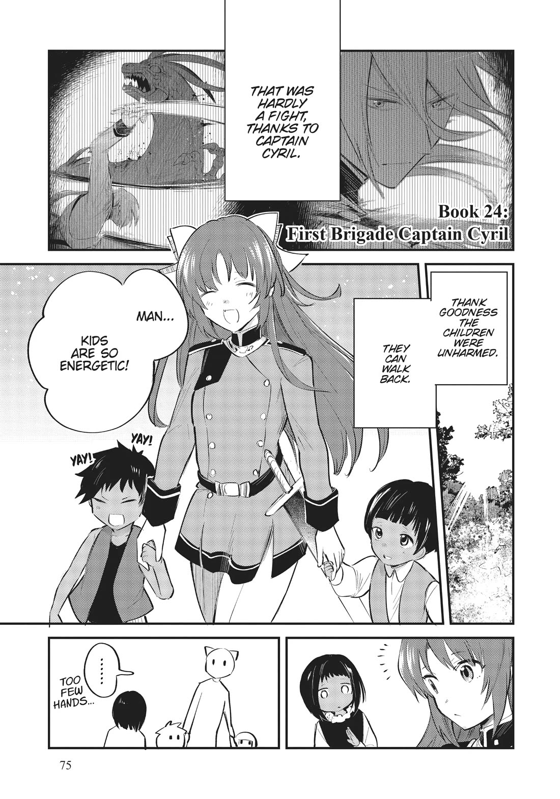 The Reincarnated Great Saint Hides That She's a Saint Chapter 24 page 1 - Chapter 24: First Brigade Captain Cyril