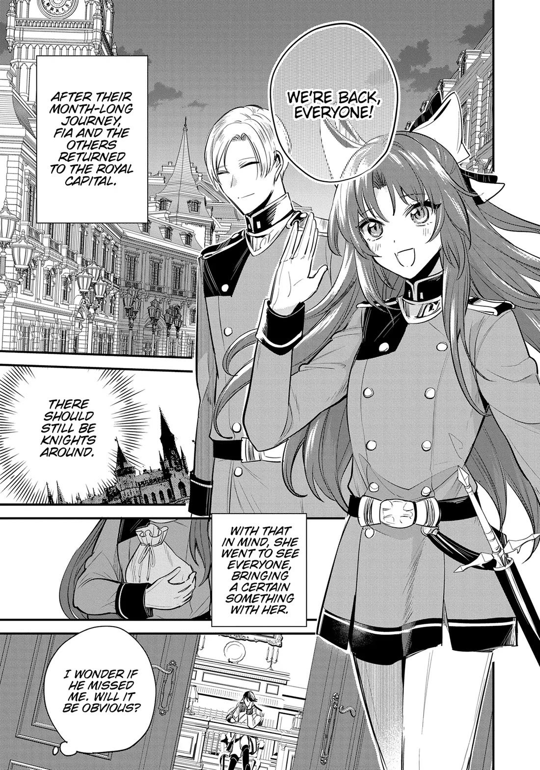The Reincarnated Great Saint Hides That She's a Saint Chapter 38 page 1 - Chapter 38: Fia's Souvenirs from Sutherland