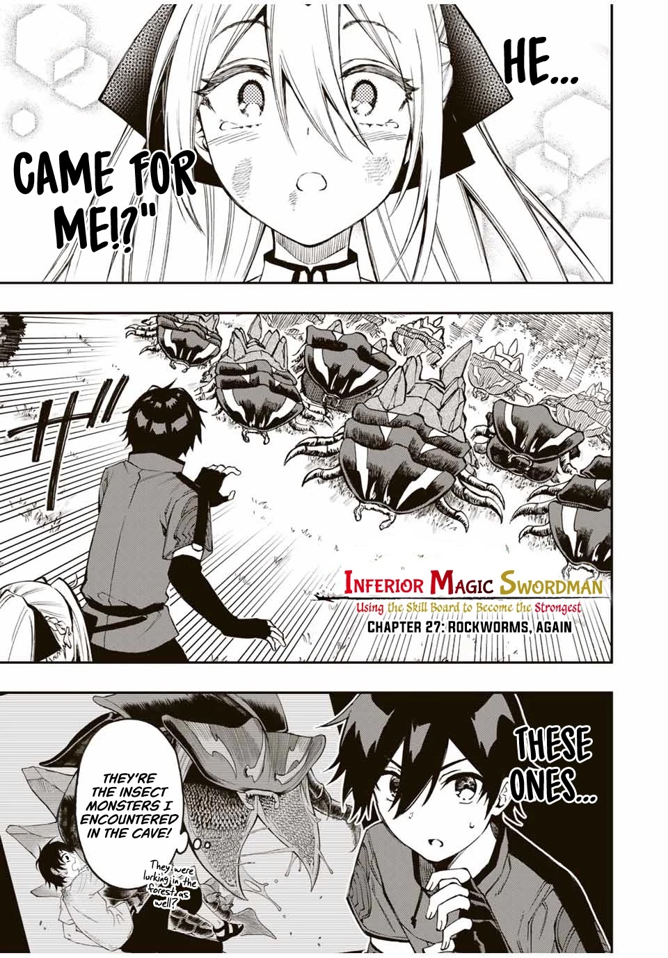 The Reincarnated Inferior Magic Swordsman Chapter 27 page 1 - Chapter 27: Rockworms, again