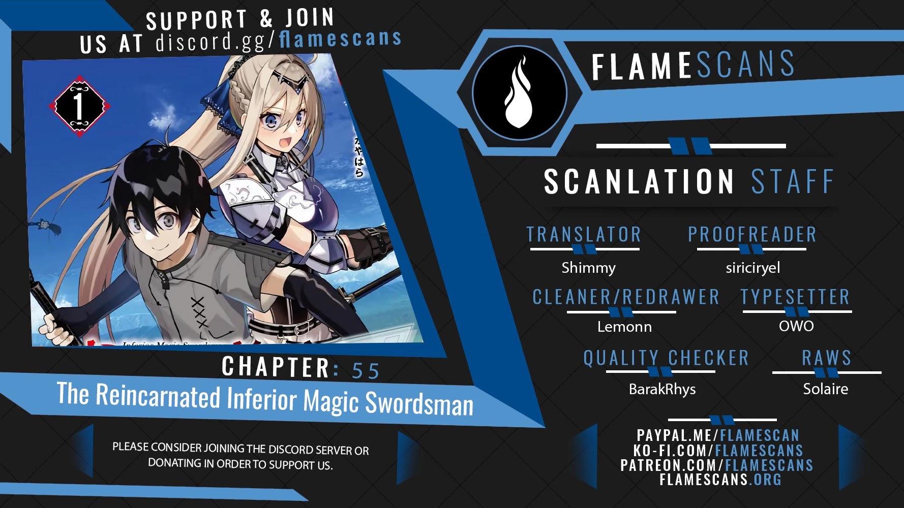 The Reincarnated Inferior Magic Swordsman Chapter 55 page 1 - Chapter 55
