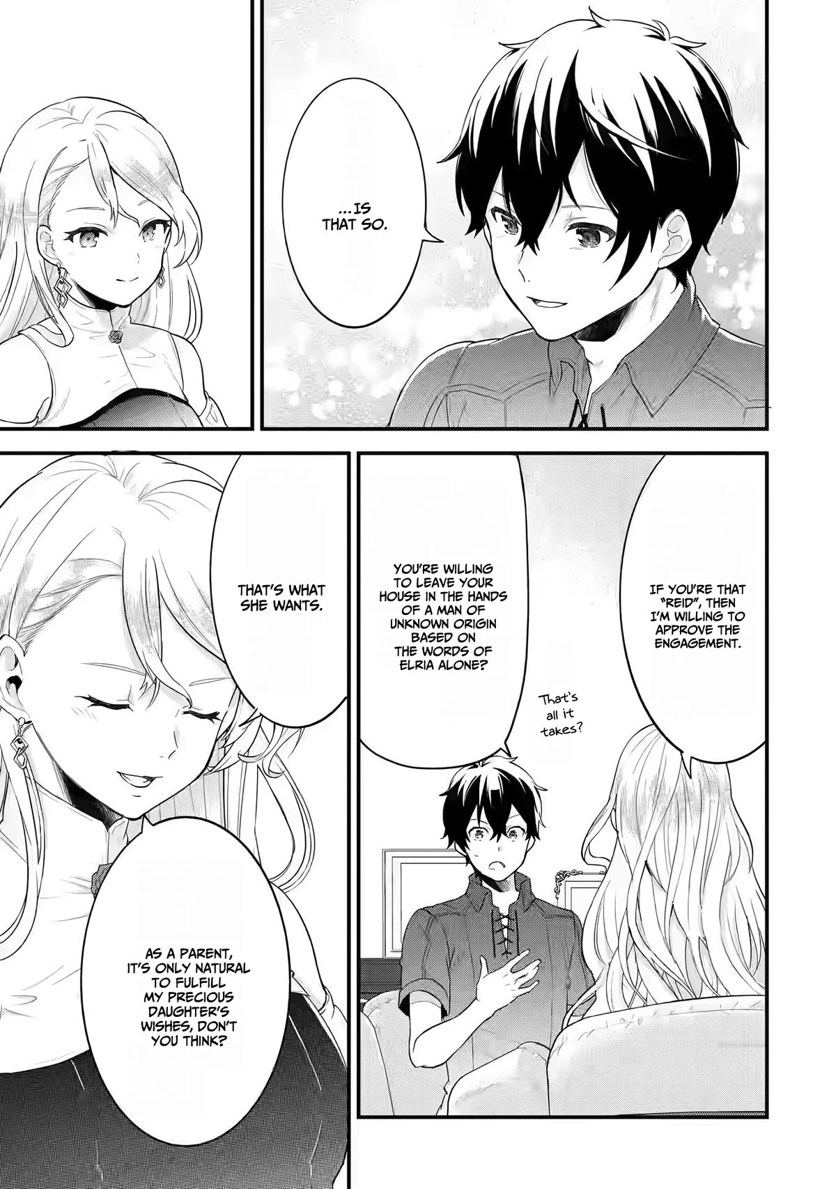 The Reincarnated Marriage of a Hero and a Sage: After Becoming Engaged to a Former Rival, We Became the Strongest Couple Chapter 2 page 36 - Chapter 2: The Hero and The Sage, engagement greeting