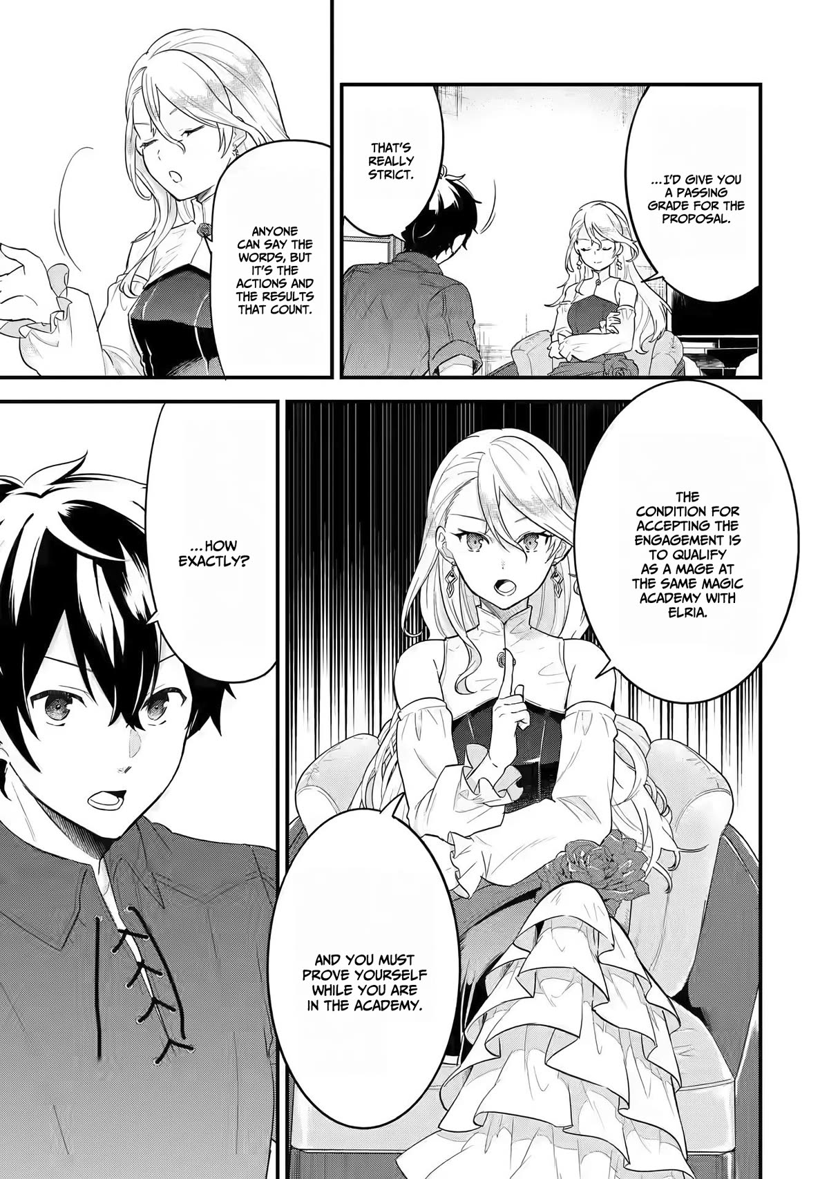The Reincarnated Marriage of a Hero and a Sage: After Becoming Engaged to a Former Rival, We Became the Strongest Couple Chapter 2 page 40 - Chapter 2: The Hero and The Sage, engagement greeting