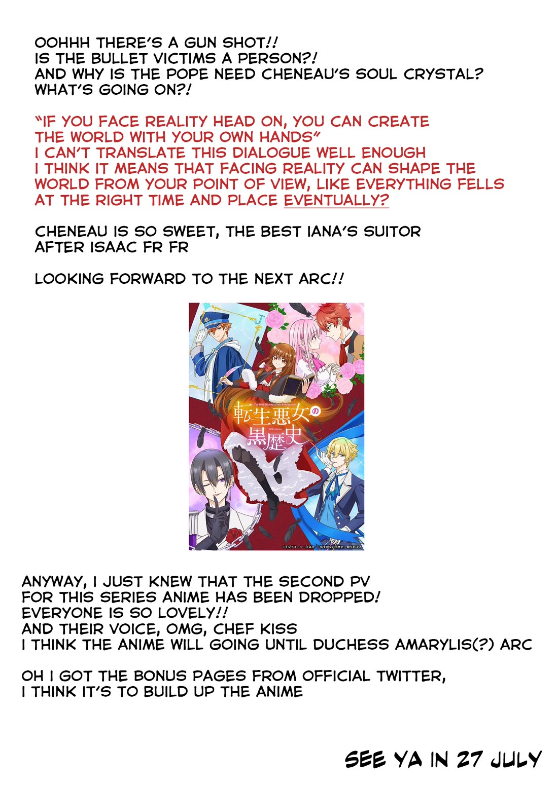 The Reincarnated Villainess' Dark History Chapter 61 page 33 - Chapter 61