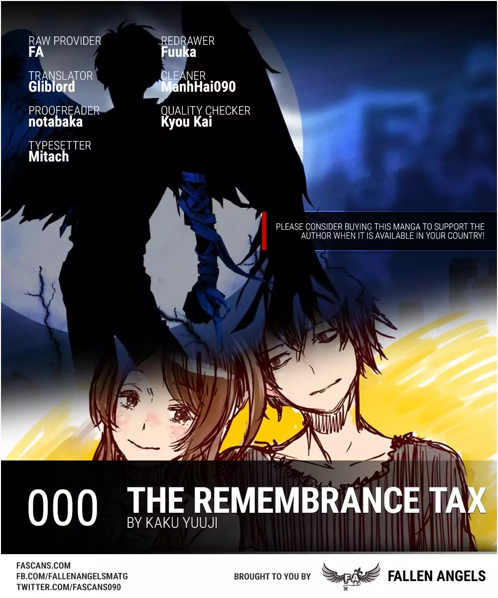 The Remembrance Tax Chapter 0 page 1 - Chapter 0: Oneshot