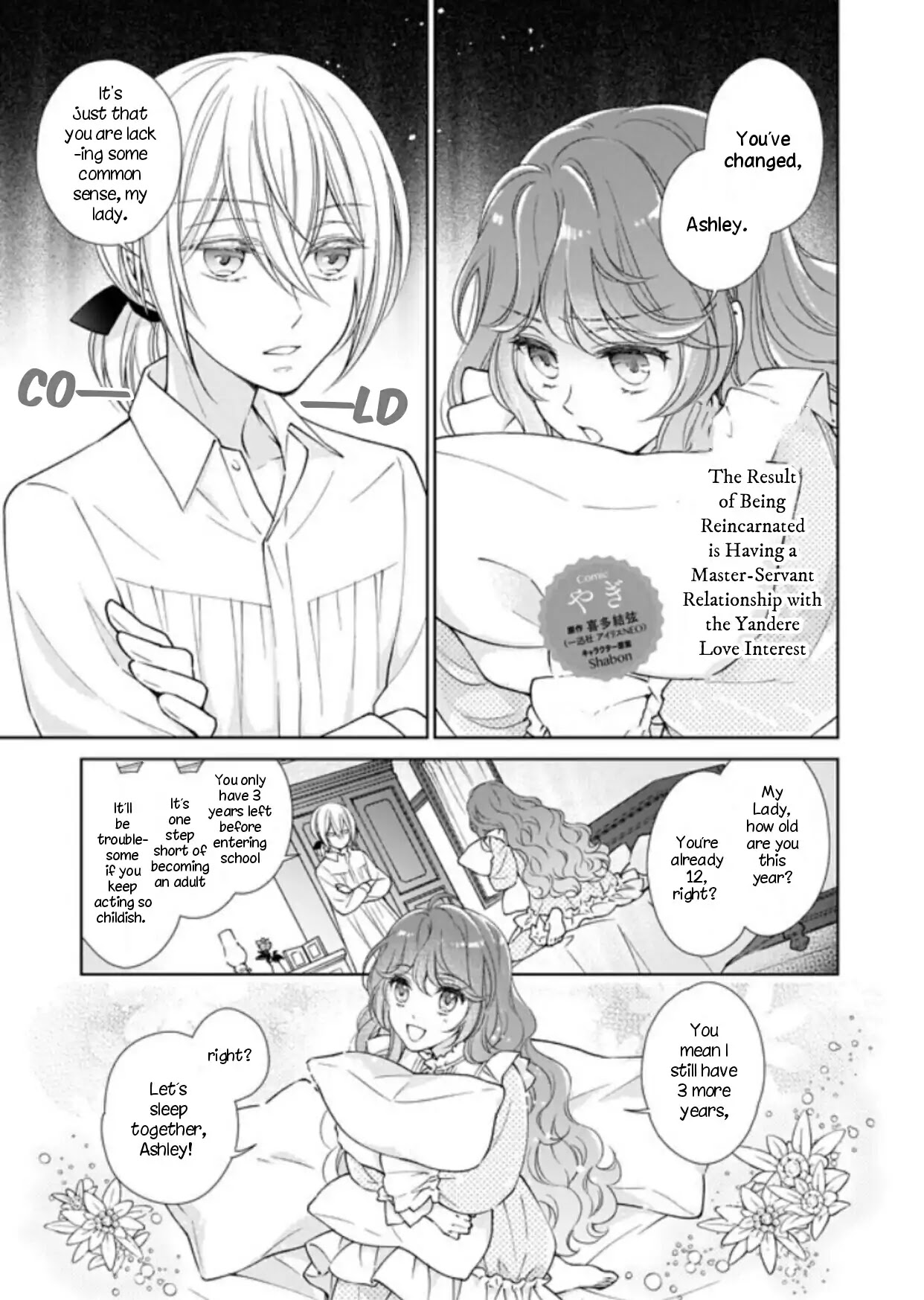 The Result of Being Reincarnated is Having a Master-Servant Relationship with the Yandere Love Interest Chapter 2.1 page 1 - Chapter 2.1 - 2.2