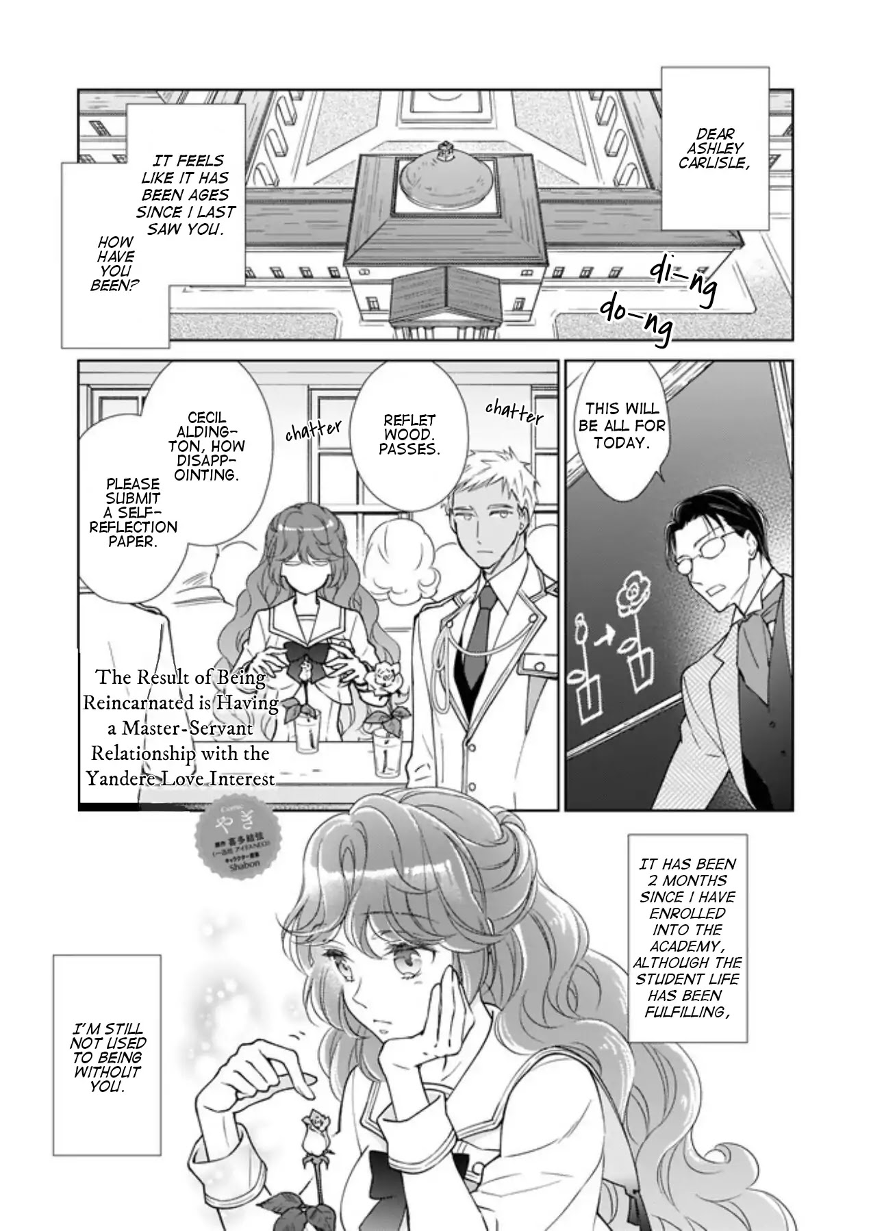 The Result of Being Reincarnated is Having a Master-Servant Relationship with the Yandere Love Interest Chapter 3.1 page 1 - Chapter 3.1 - 3.2
