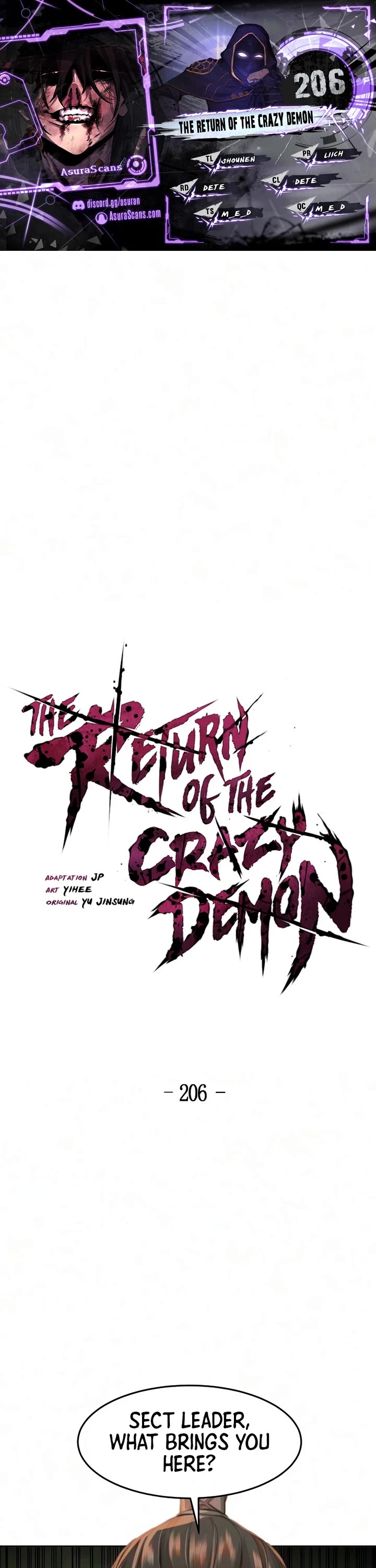 The Return of the Crazy Demon Chapter 206 page 1 - Chapter 206