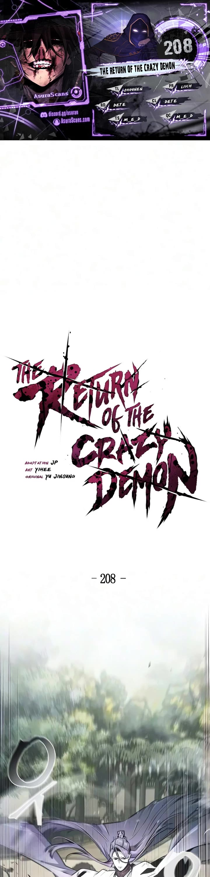 The Return of the Crazy Demon Chapter 208 page 1 - Chapter 208