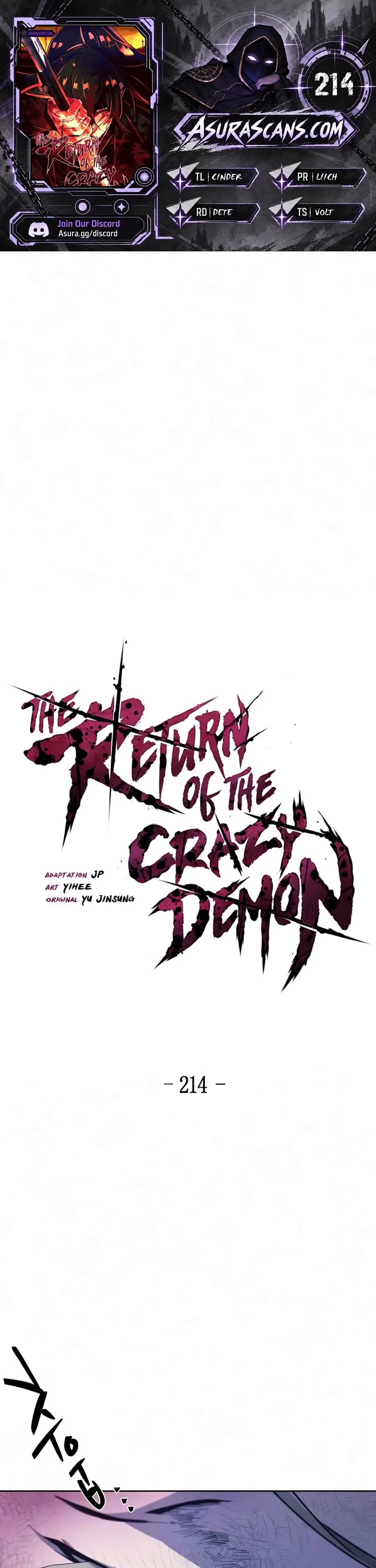 The Return of the Crazy Demon Chapter 214 page 1 - Chapter 214