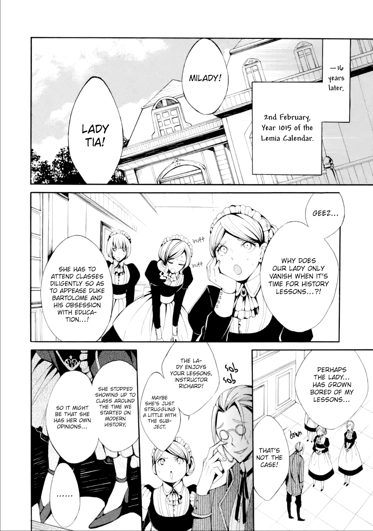 The Revenge of the Duke's Daughter Theresia Chapter 1.2 page 2 - Chapter 1.2