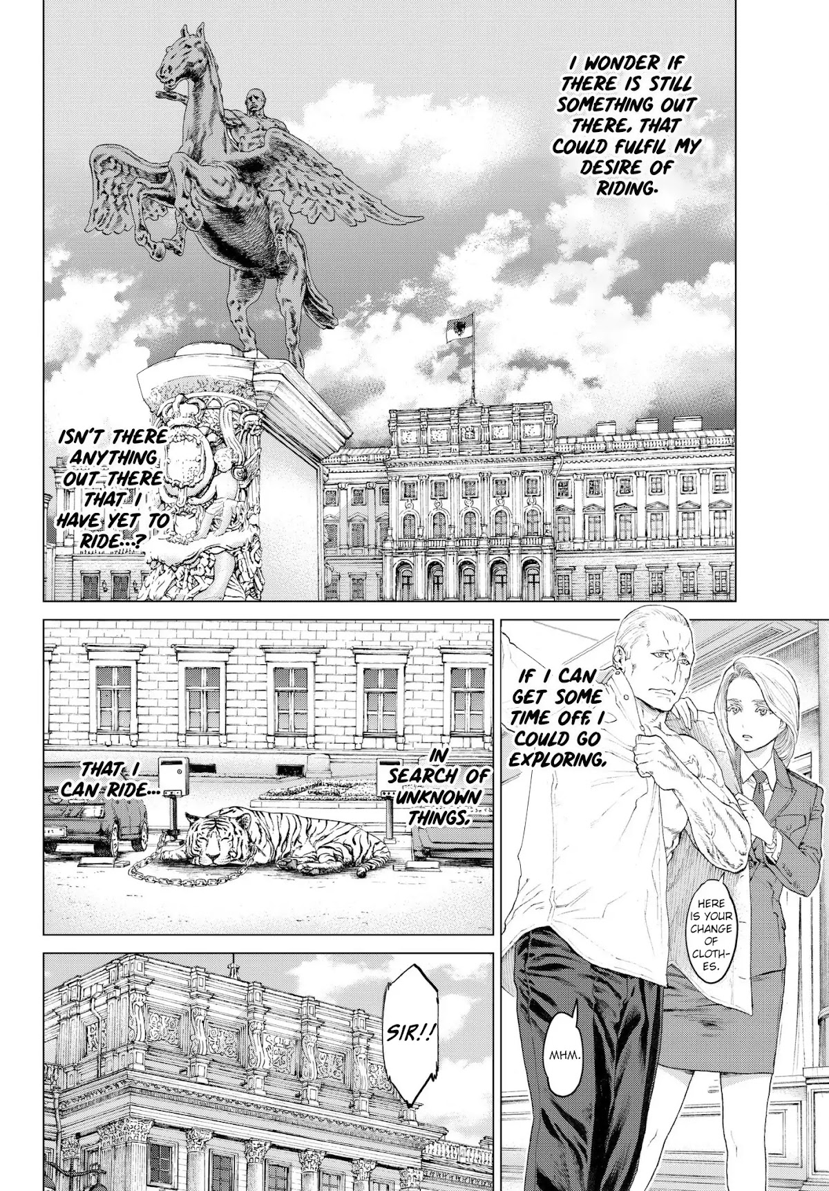 The Ride-On King Chapter 1 page 5 - Chapter 1: The President, and The Wyvern