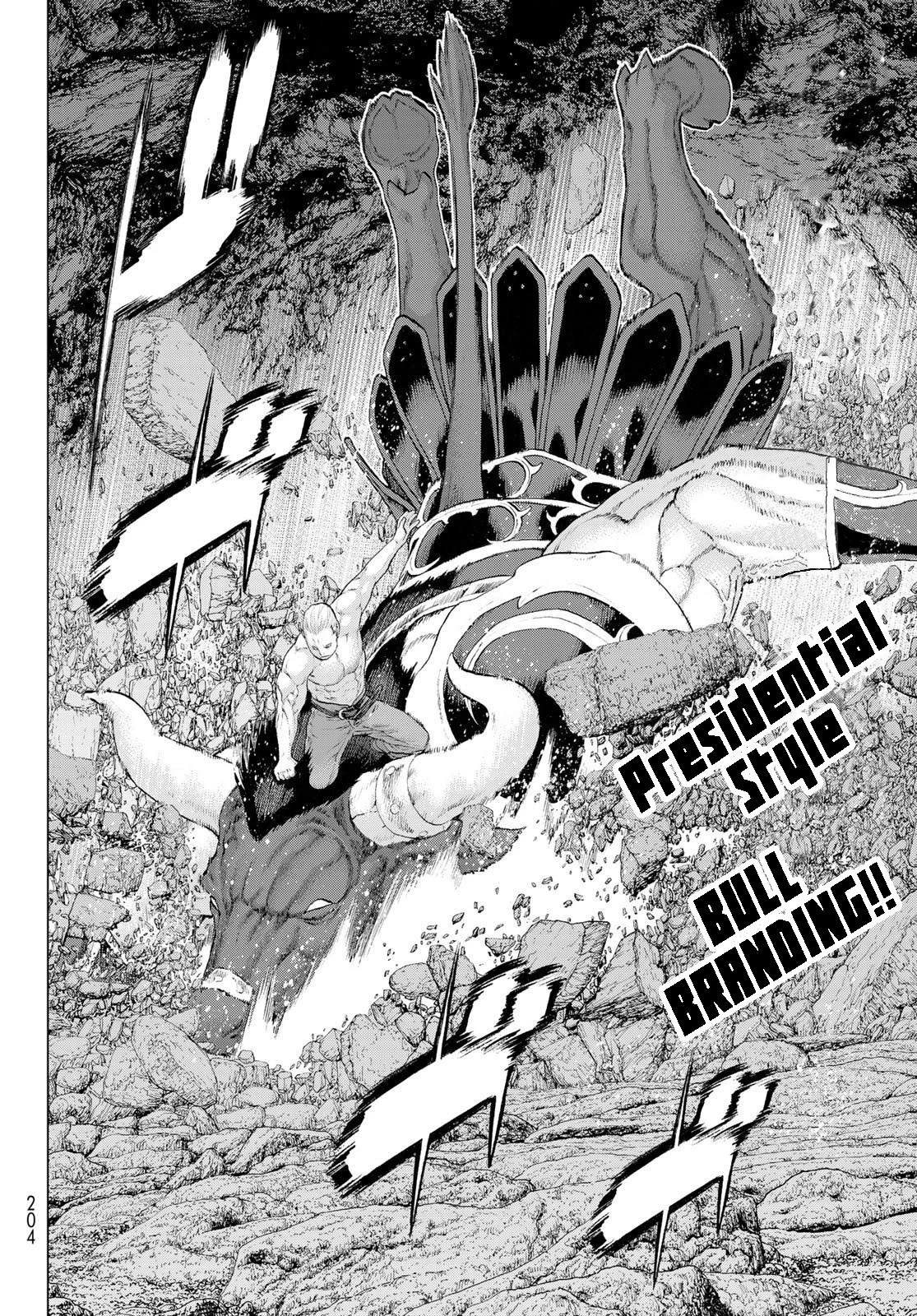 The Ride-On King Chapter 19 page 22 - Chapter 19: The President and the Minotaur Warriors