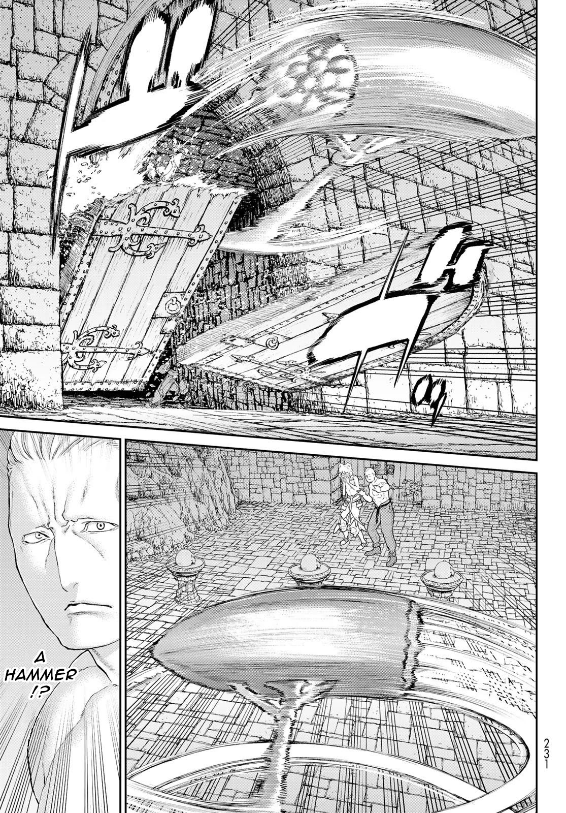 The Ride-On King Chapter 25 page 13 - Chapter 25: The President and the Great Hammer Warrior