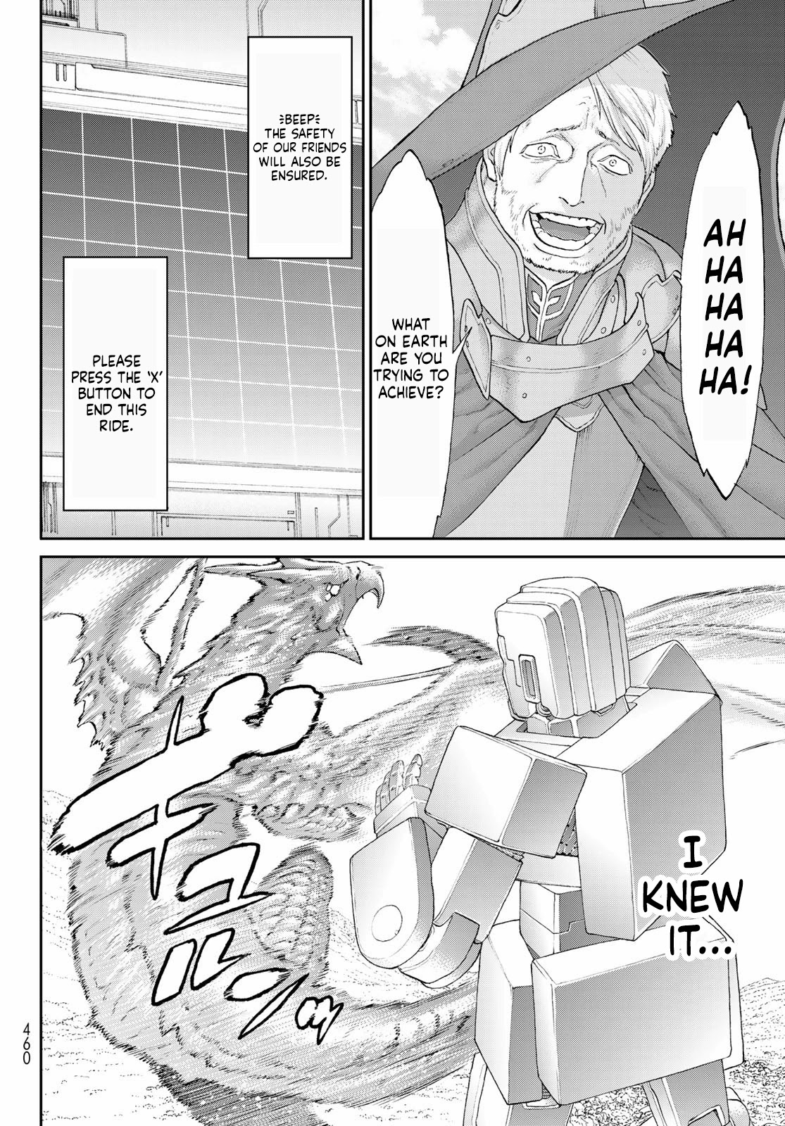 The Ride-On King Chapter 40 page 14 - Chapter 40: The President and the Deluxe Giant Man of Steel