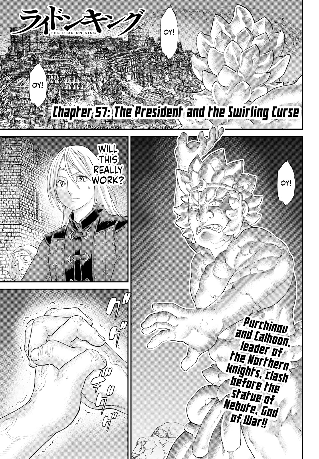 The Ride-On King Chapter 57 page 1 - Chapter 57: The President and the Swirling Curse