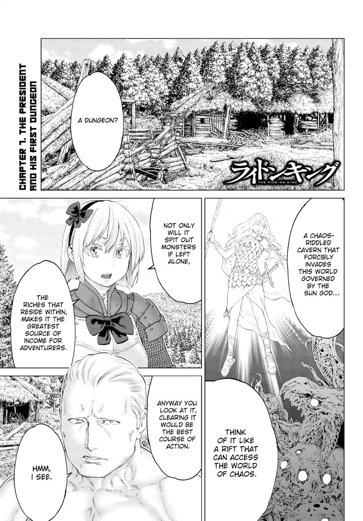 The Ride-On King Chapter 7 page 2 - Chapter 7: The President and His First Dungeon