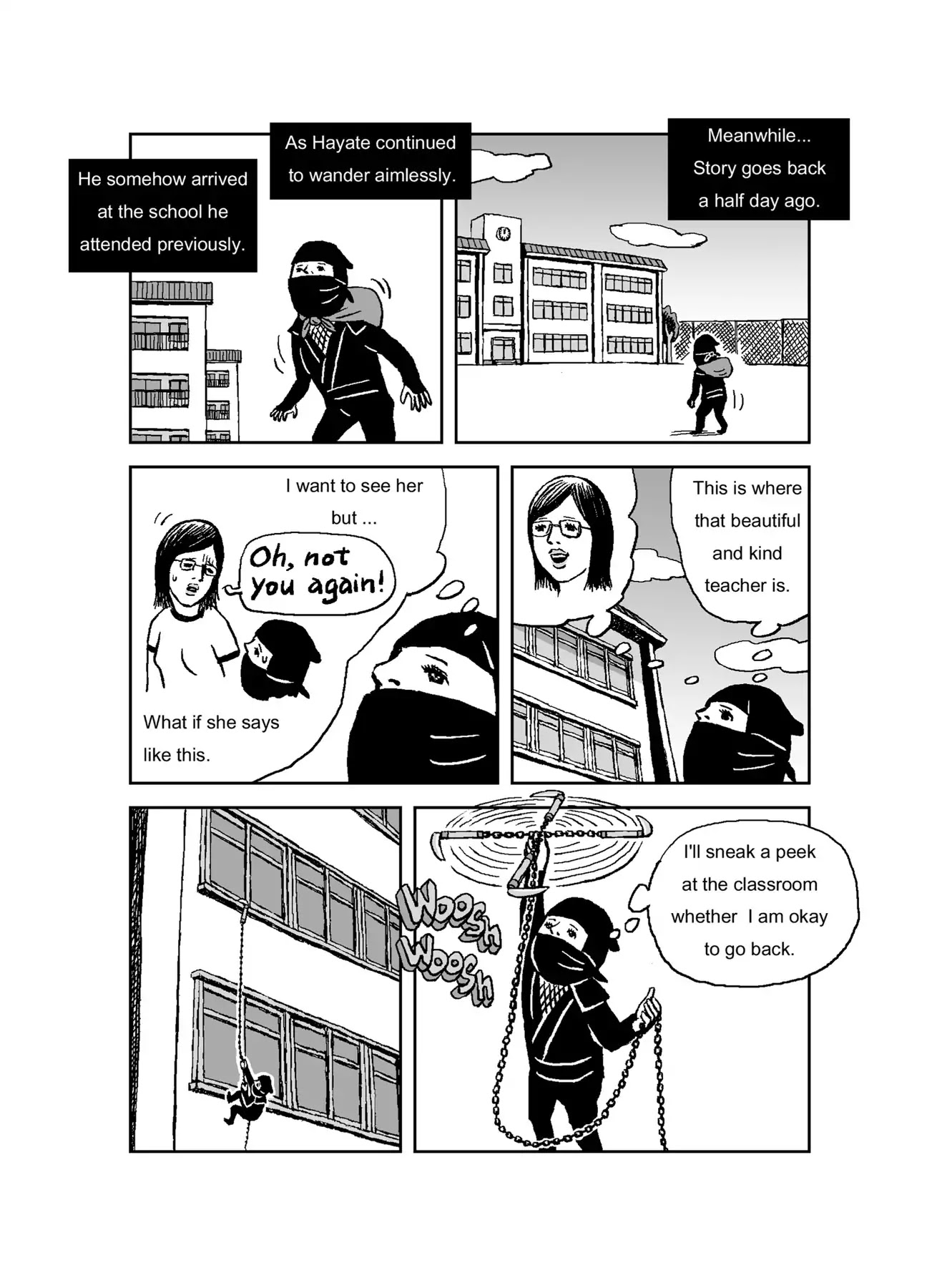The Run-away Student NINJA HAYATE Chapter 0 page 107 - Vol.1