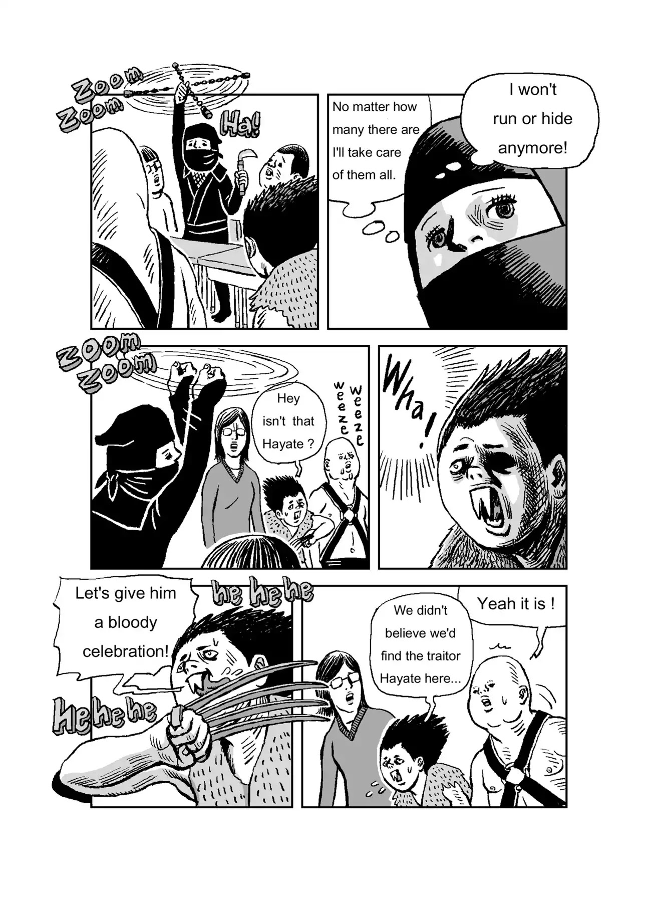 The Run-away Student NINJA HAYATE Chapter 0 page 120 - Vol.1