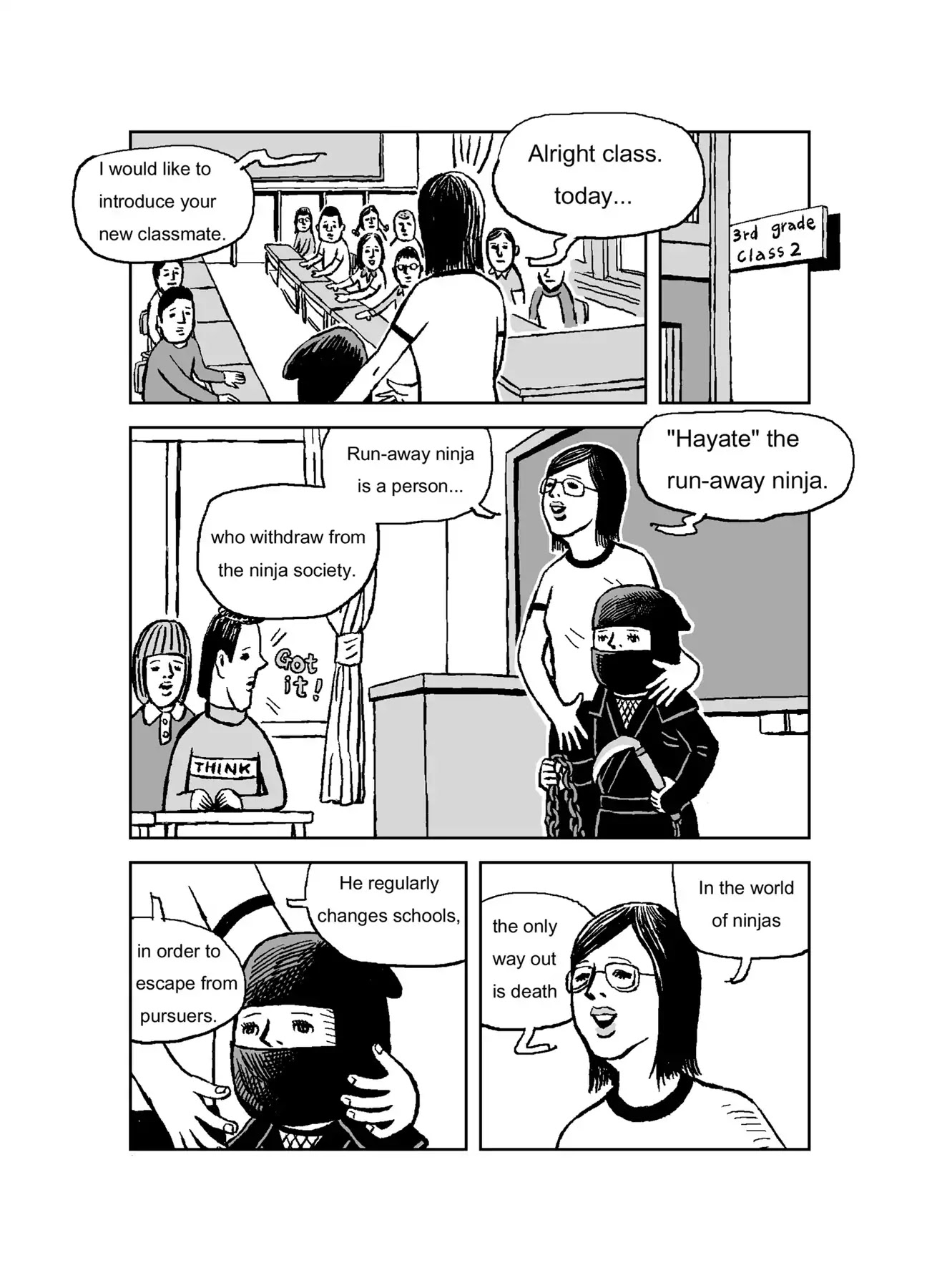 The Run-away Student NINJA HAYATE Chapter 0 page 2 - Vol.1