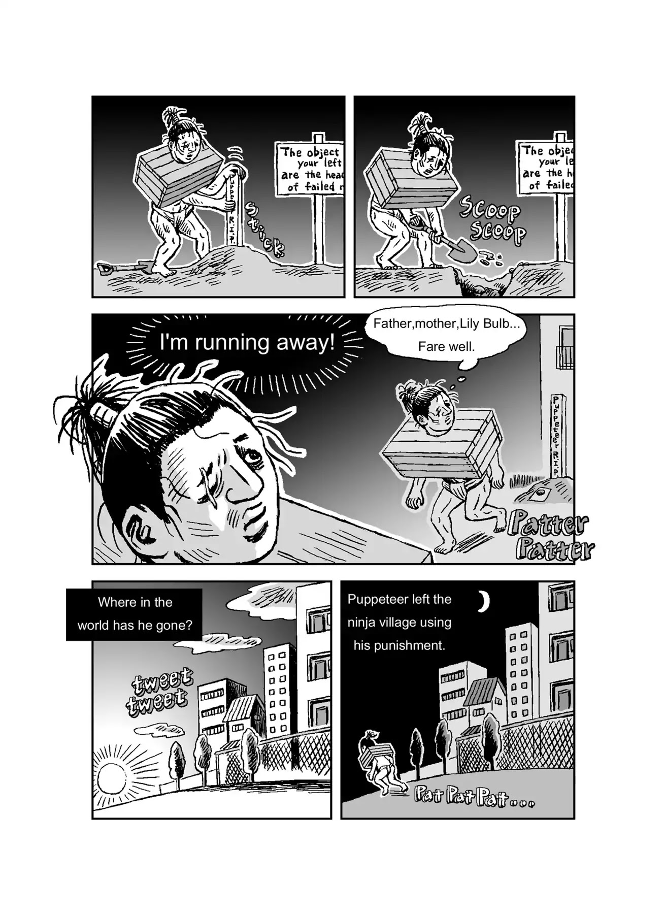 The Run-away Student NINJA HAYATE Chapter 0 page 36 - Vol.1