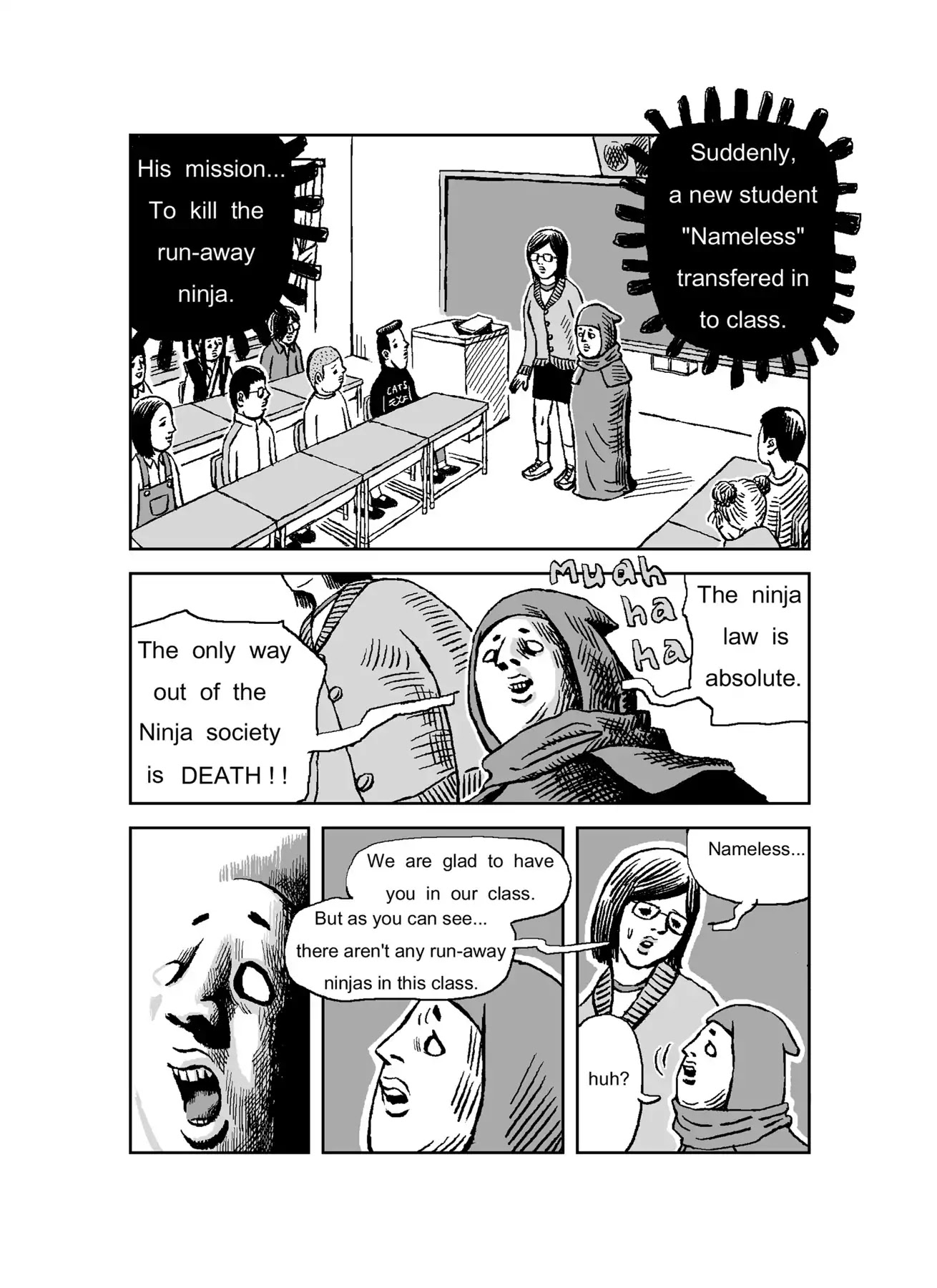 The Run-away Student NINJA HAYATE Chapter 0 page 44 - Vol.1