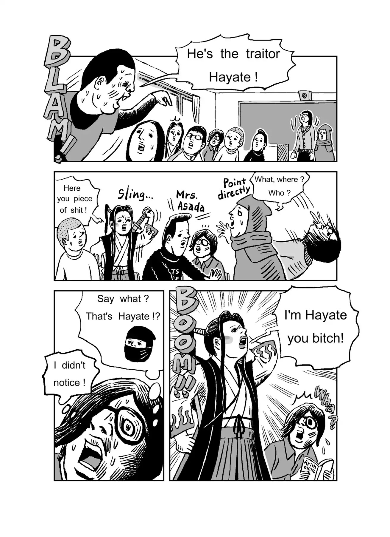 The Run-away Student NINJA HAYATE Chapter 0 page 47 - Vol.1