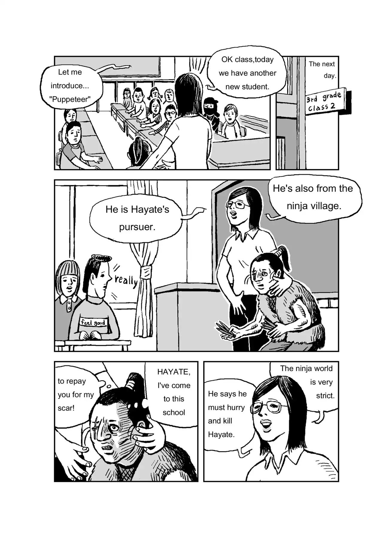 The Run-away Student NINJA HAYATE Chapter 0 page 5 - Vol.1