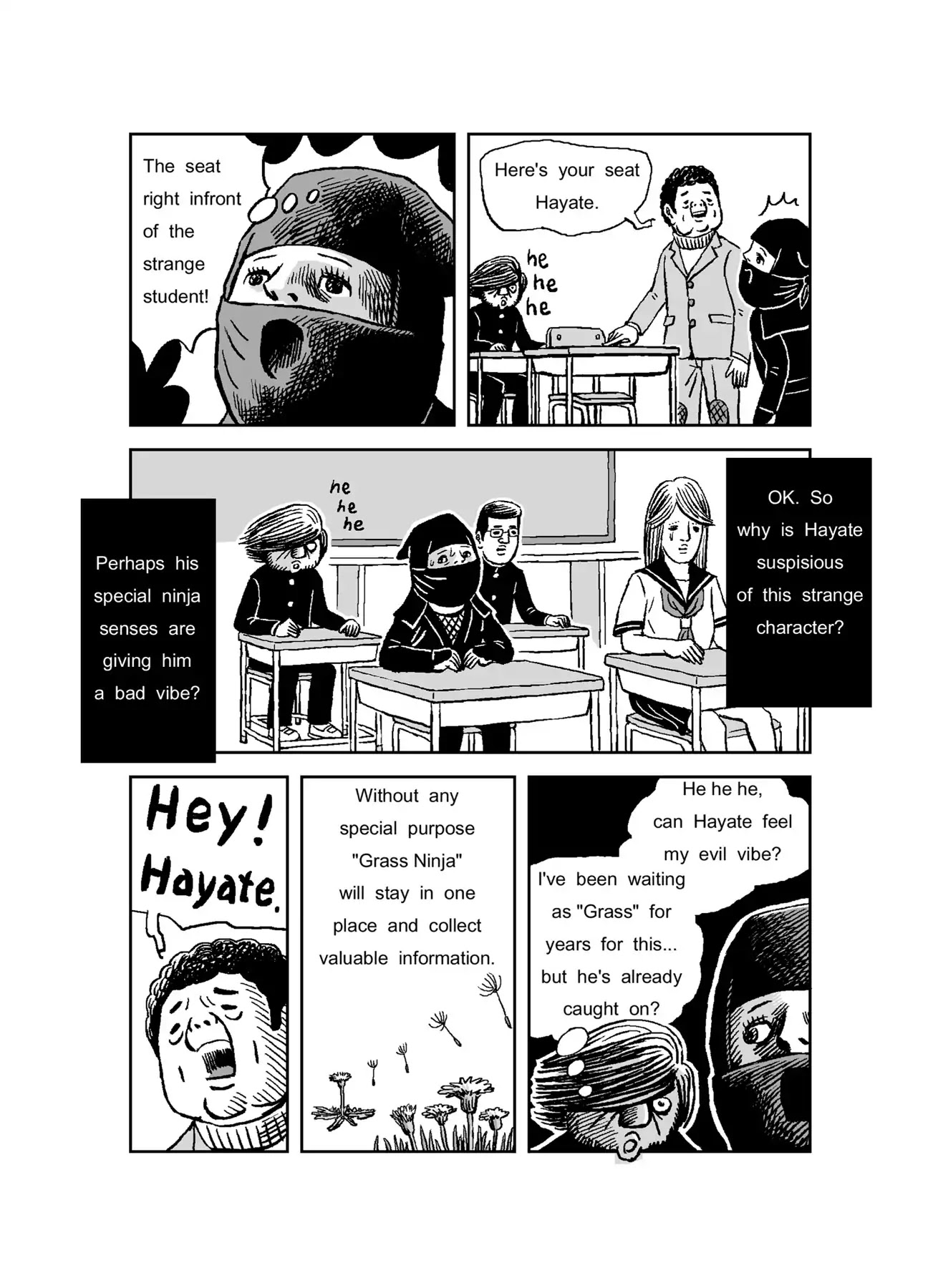 The Run-away Student NINJA HAYATE Chapter 0 page 58 - Vol.1