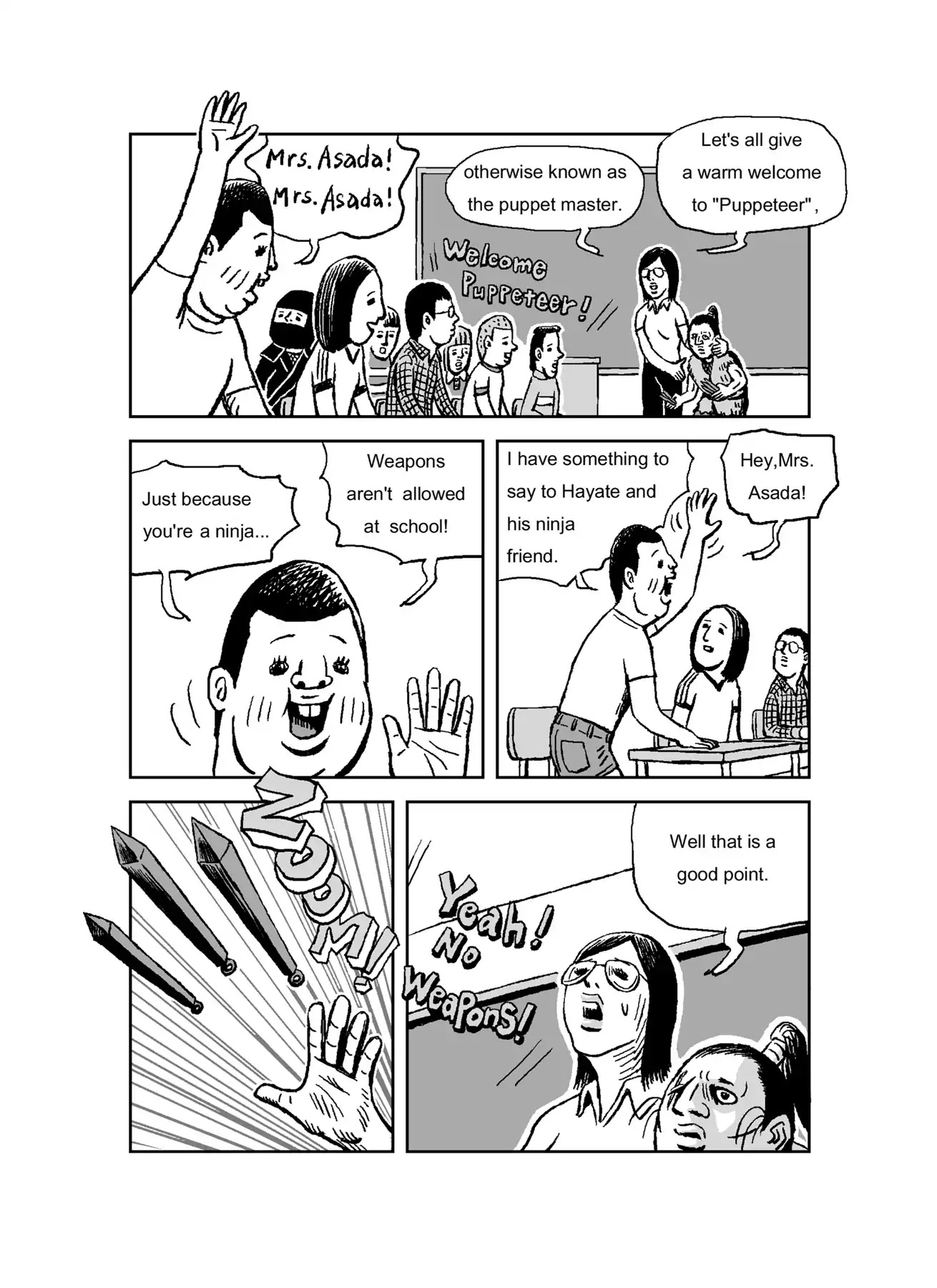 The Run-away Student NINJA HAYATE Chapter 0 page 6 - Vol.1