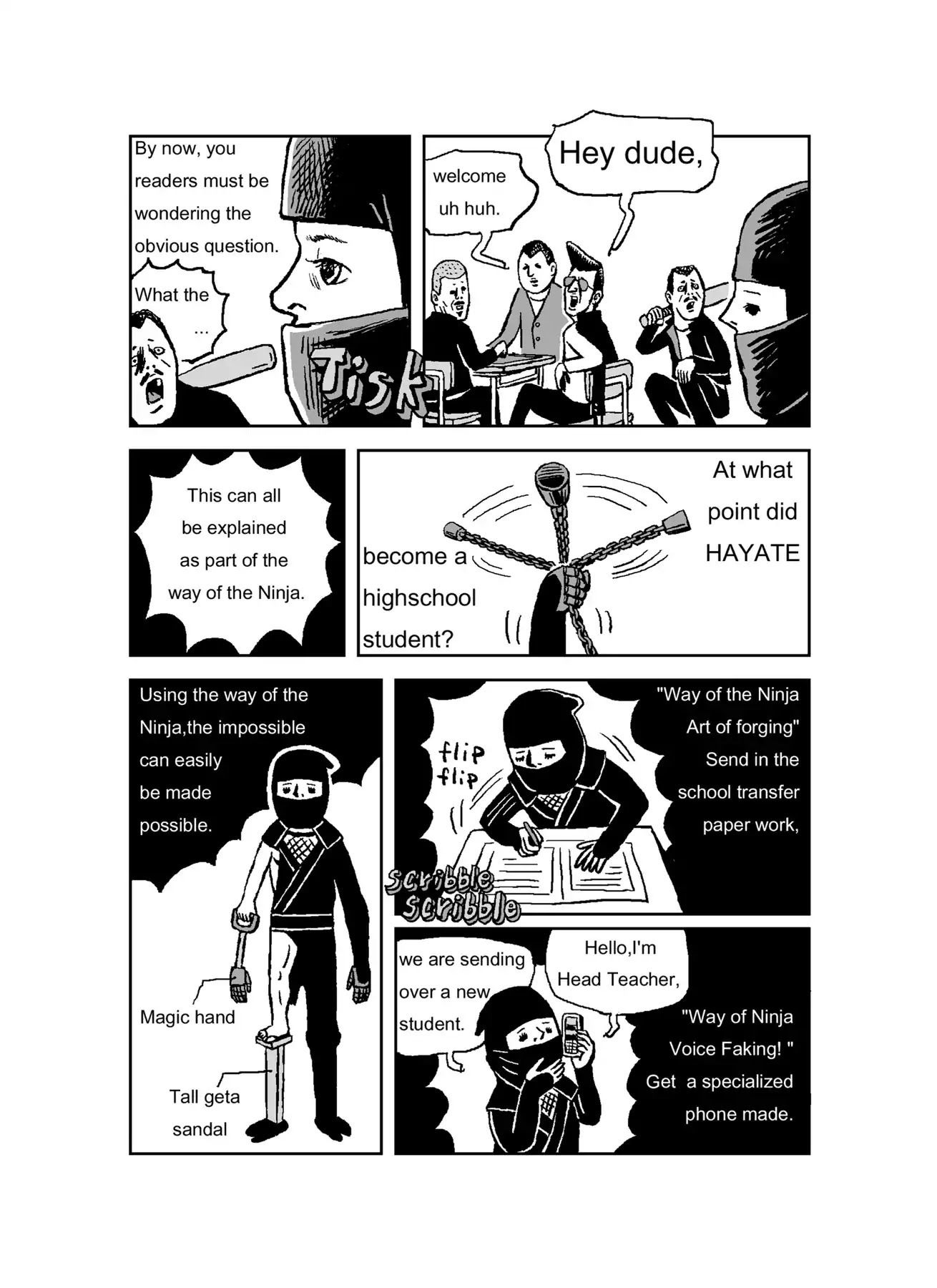 The Run-away Student NINJA HAYATE Chapter 0 page 9 - Vol.1