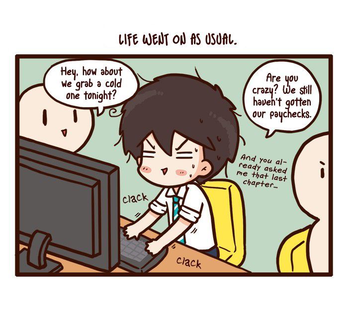 The Salary Man & Tofu the Funny Cat Chapter 2 page 10 - Chapter 2 : Bad Luck
