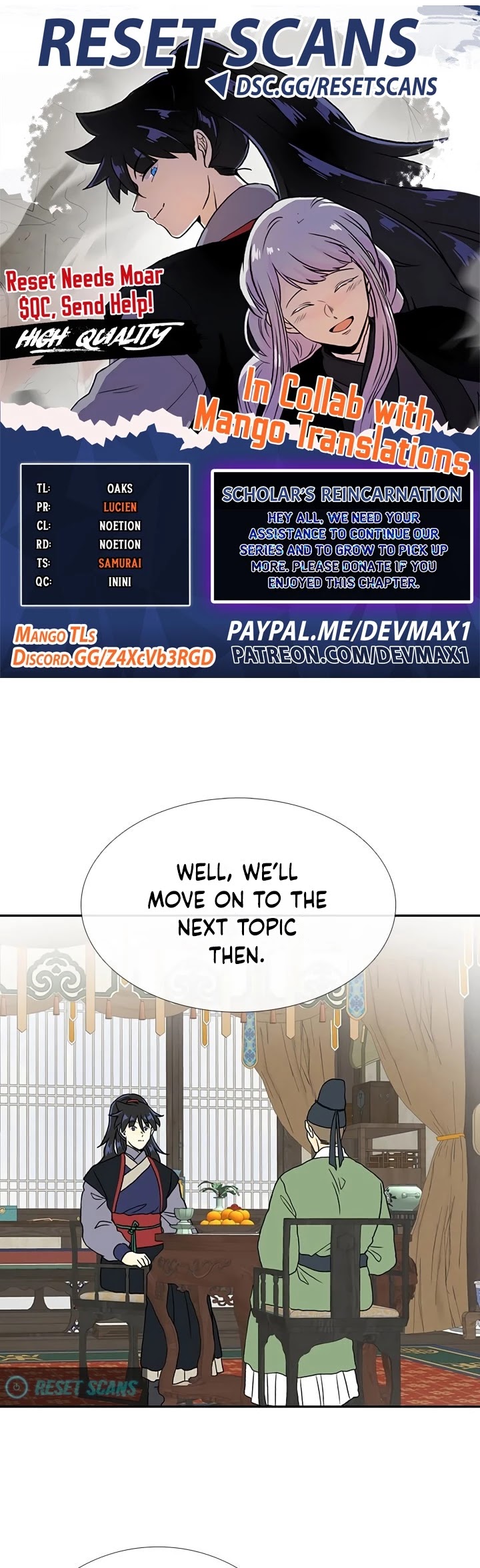 The Scholar's Reincarnation Chapter 168 page 1 - Chapter 168