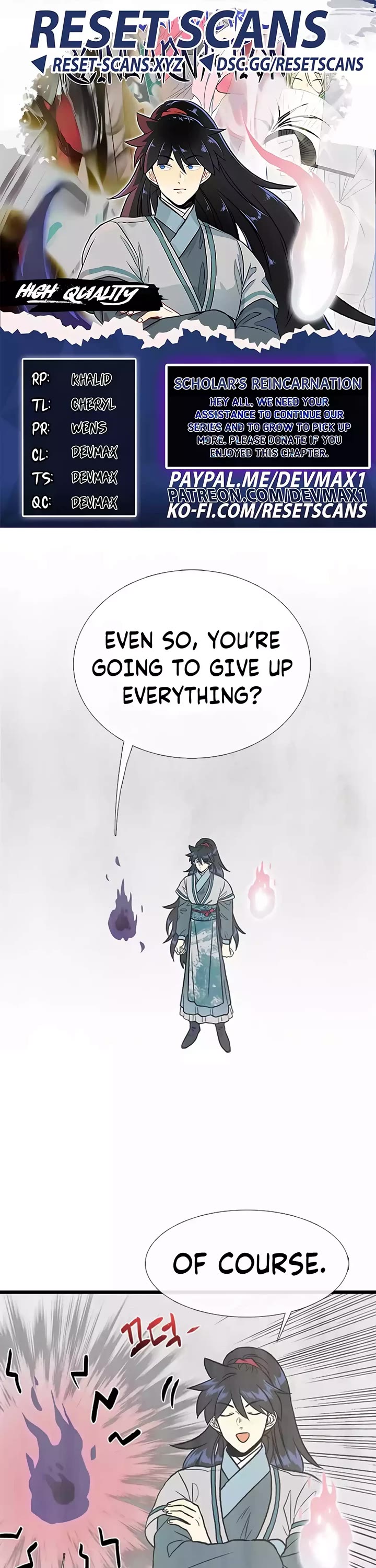 The Scholar's Reincarnation Chapter 214 page 1 - Chapter 214 [END]