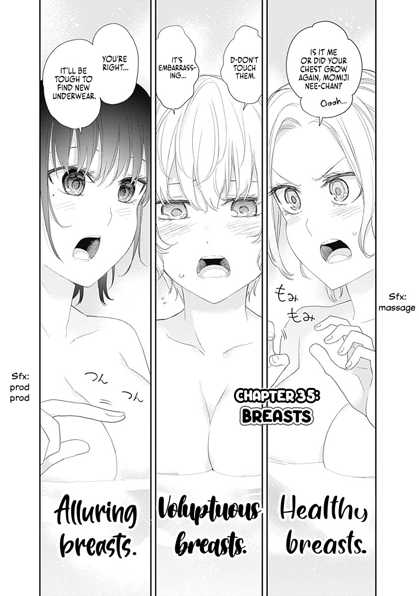 The Shikisaki Sisters Want To Be Exposed Chapter 35 page 1 - Chapter 35: Boobies
