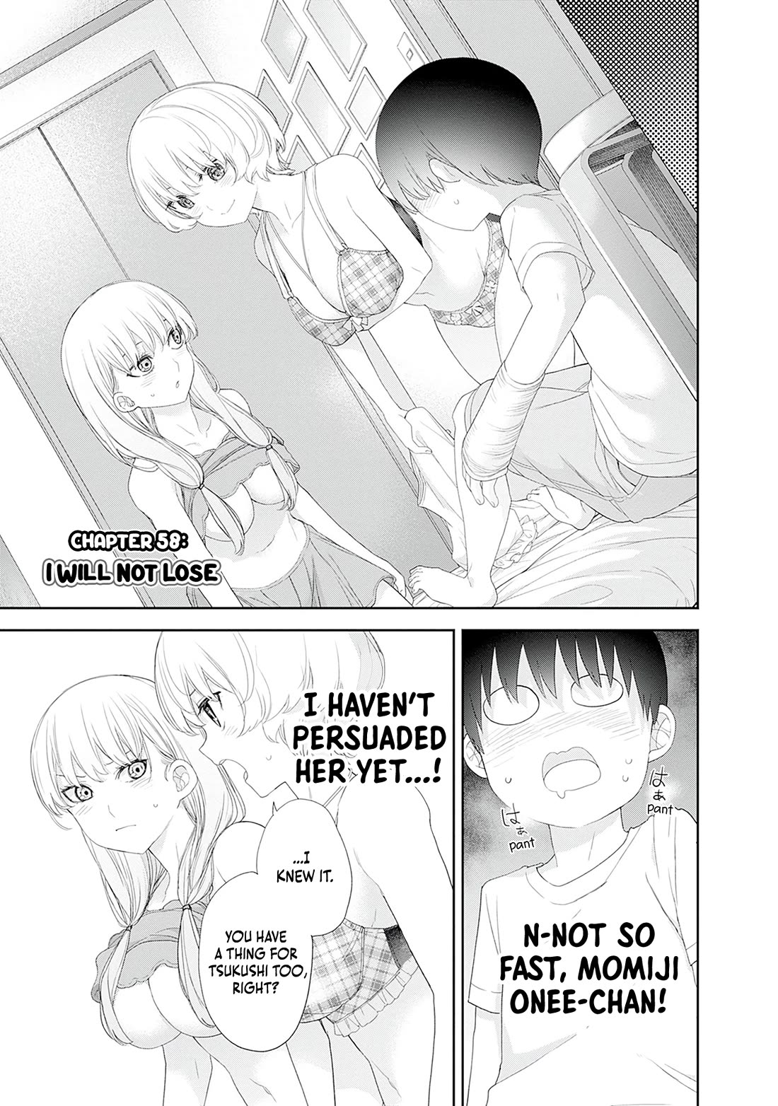 The Shikisaki Sisters Want To Be Exposed Chapter 58 page 1 - Chapter 58: I Will Not Lose