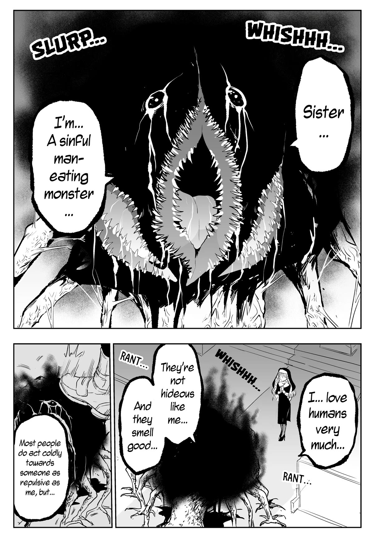 The Sister Of Strength Feats Chapter 10 page 2 - Chapter 10: Forceful sister and cannibal monster