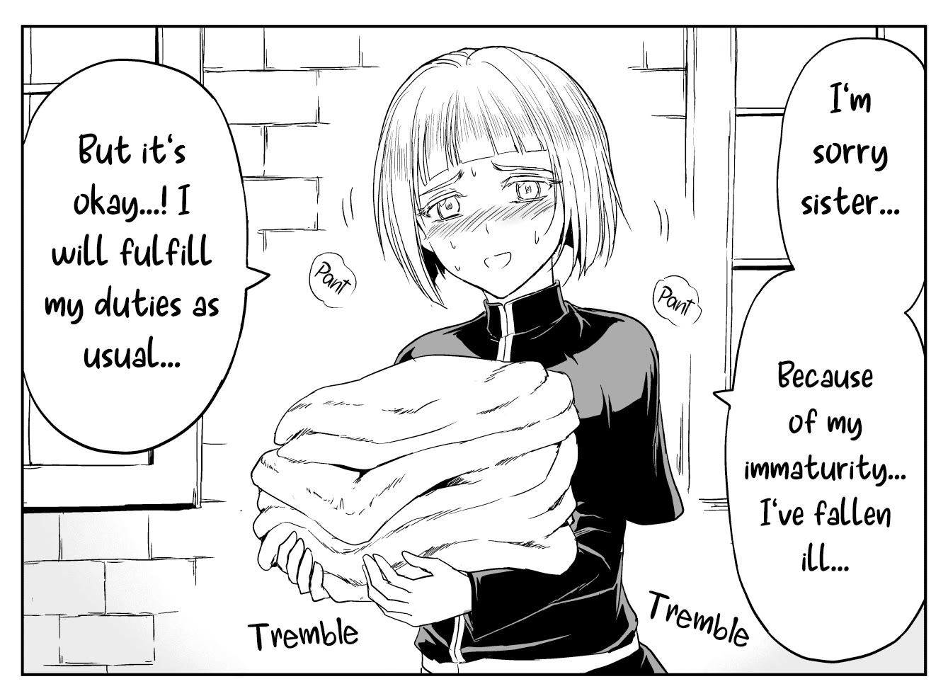 The Sister Of Strength Feats Chapter 41 page 2 - Chapter 41: Forceful sister who uses force despite the boy's poor health