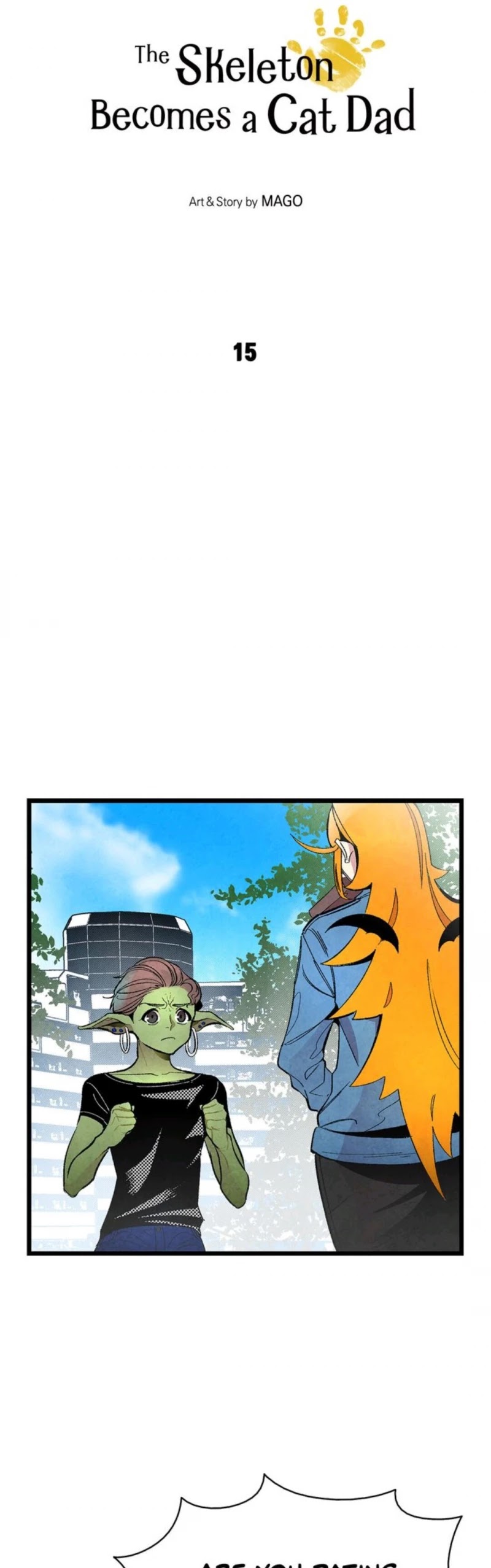 The Skeleton Becomes a Cat Dad Chapter 15 page 3 - Chapter 15