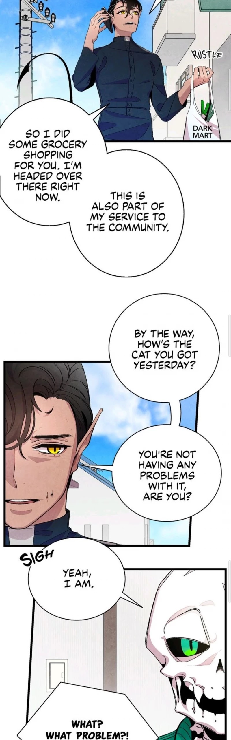 The Skeleton Becomes a Cat Dad Chapter 4 page 16 - Chapter 4