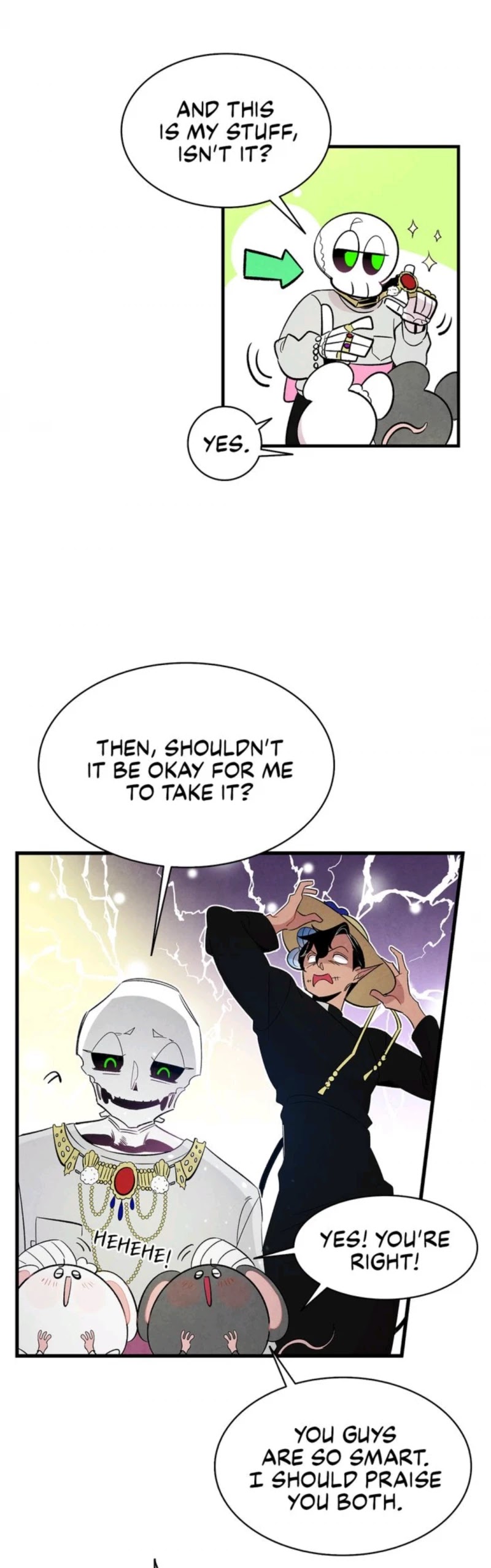 The Skeleton Becomes a Cat Dad Chapter 43 page 8 - Chapter 43