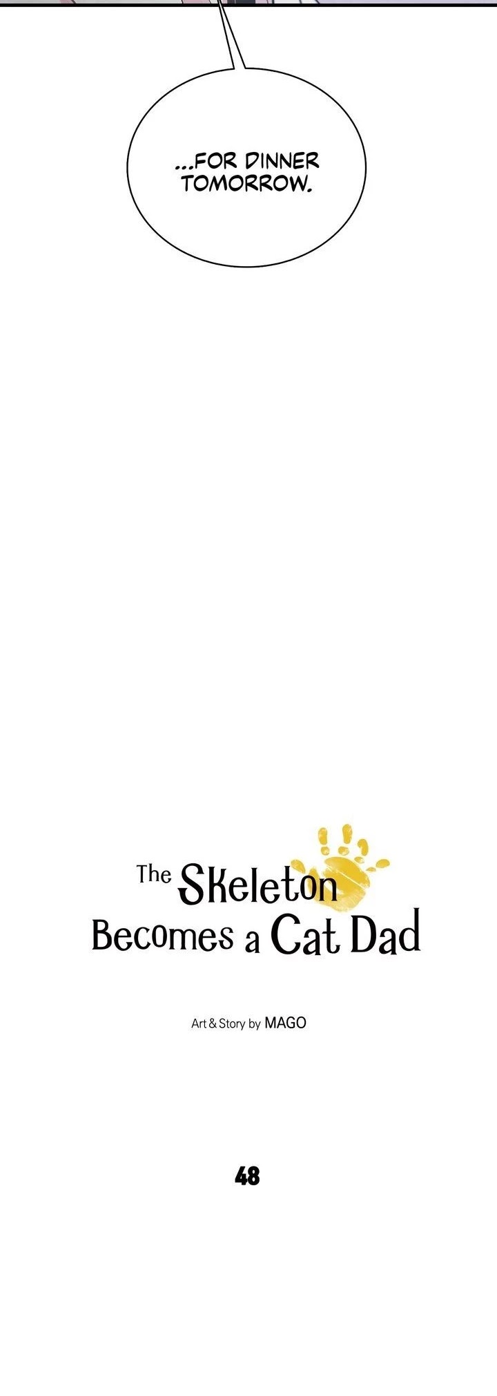 The Skeleton Becomes a Cat Dad Chapter 48 page 4 - Chapter 48