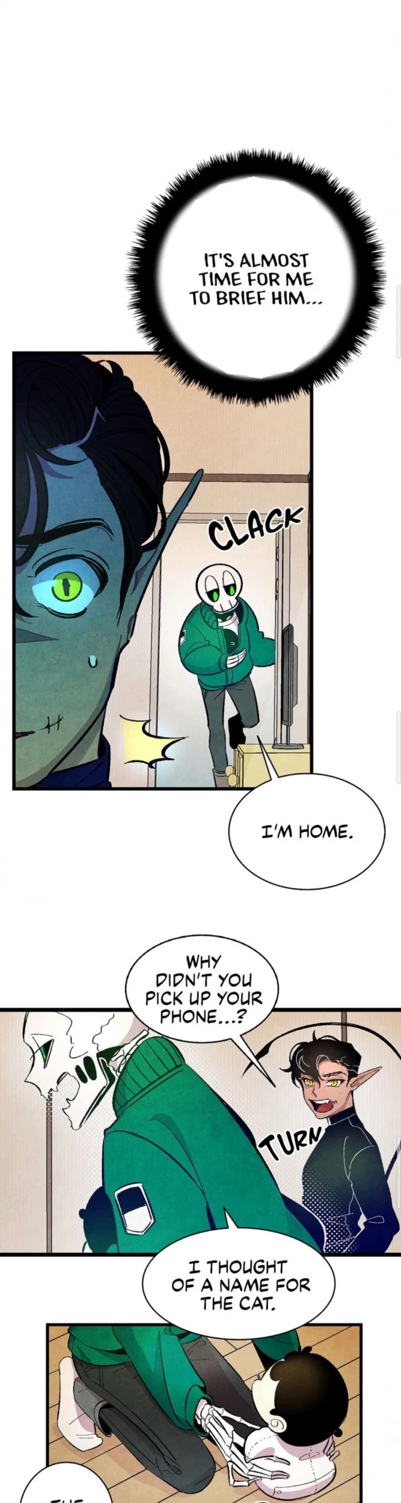 The Skeleton Becomes a Cat Dad Chapter 6 page 10 - Chapter 6