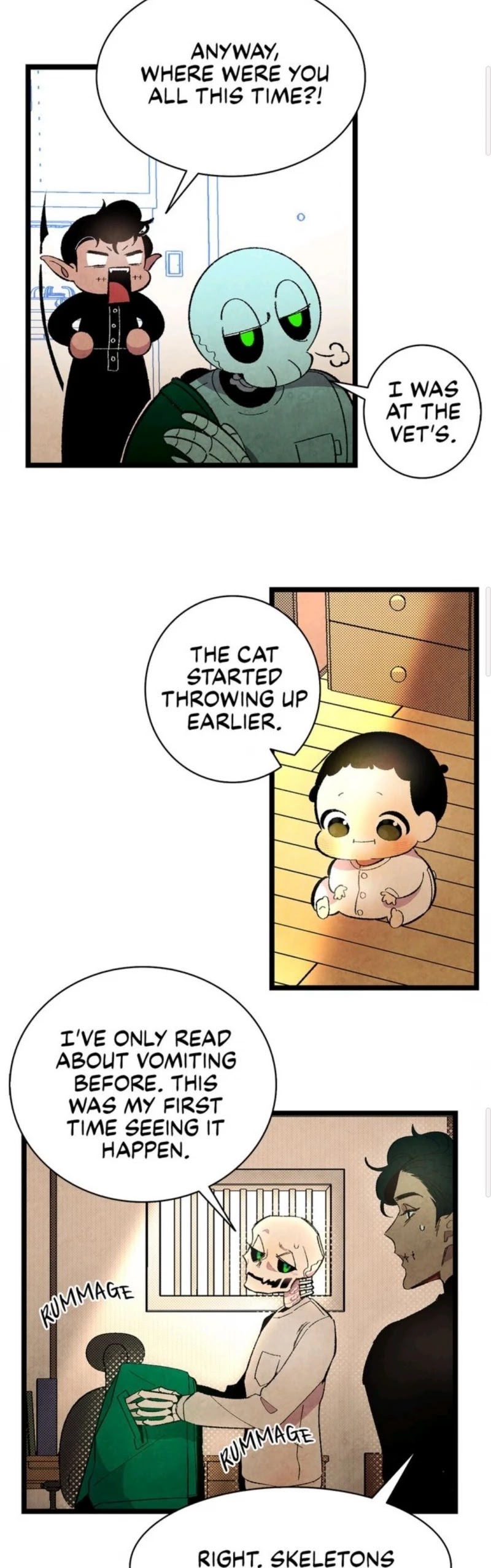 The Skeleton Becomes a Cat Dad Chapter 6 page 12 - Chapter 6