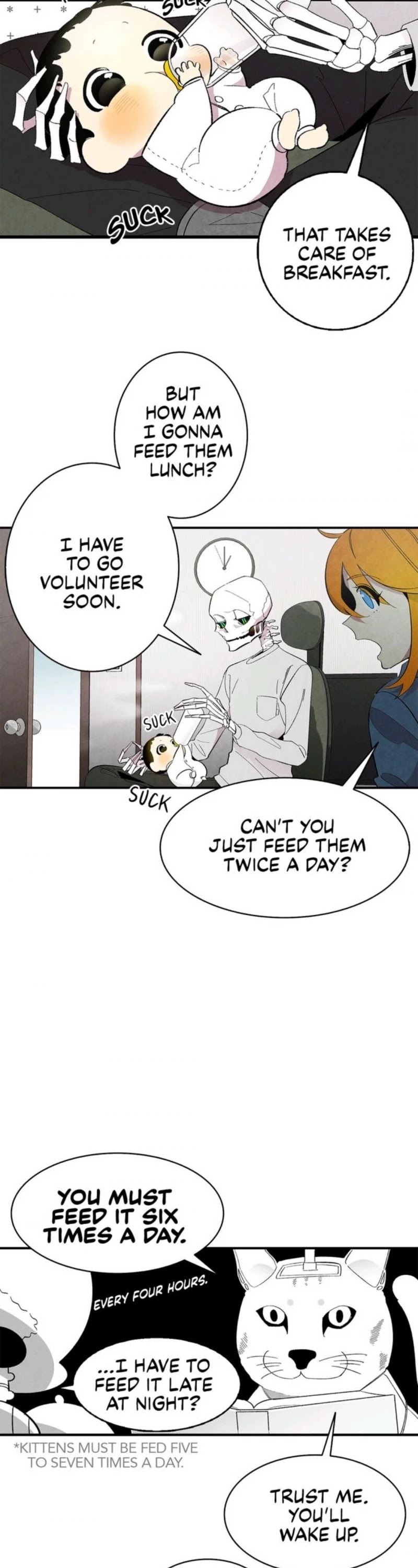 The Skeleton Becomes a Cat Dad Chapter 7 page 13 - Chapter 7
